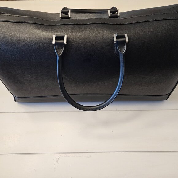 Aspinal of London City Holdall - Black Saffiano Leather - New/Never Used - Picture 9 of 13
